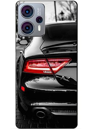 Силиконовый чехол бампер для motorola moto g13 с рисунком audi ауди машина авто