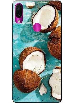 Силіконовий бампер чохол для xiaomi redmi 7 з малюнком кокос