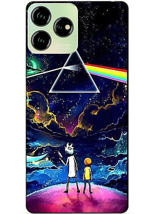 Чехол силиконовый бампер для zte blade v50 design с рисунком рик и морти rick and morty