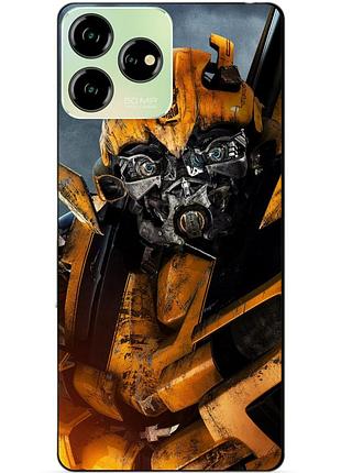 Чехол силиконовый бампер для zte blade v50 design с рисунком бамблби bumblebee трансформеры