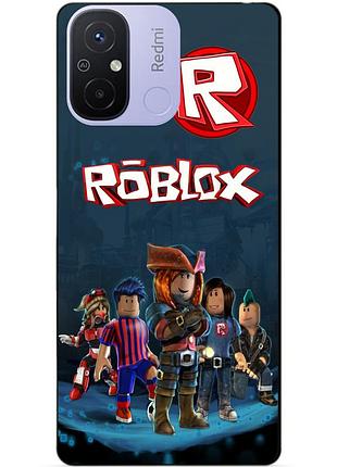 Силіконовий бампер чохол для xiaomi redmi 12c з малюнком roblox роблокс