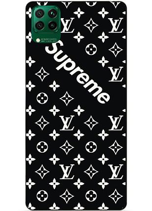 Силіконовий чохол бампер для huawei p40 lite з малюнком supreme