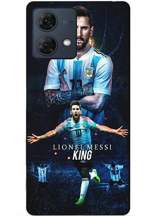 Силіконовий чохол бампер для motorola moto g84 з малюнком messi or мессі
