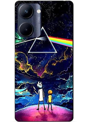 Силіконовий чохол бампер для realme c33 з малюнком рік і морті rick and morty