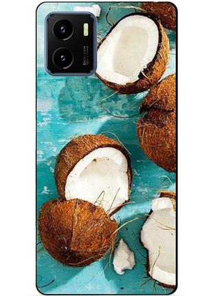 Силіконовий бампер чохол для vivo y15s з малюнком кокоси