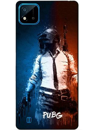 Силиконовый чехол бампер для realme c11 2021 с рисунком pubg