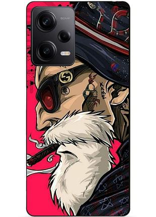 Силиконовый чехол бампер для xiaomi redmi note 12 pro 5g с рисунком дед хипстер