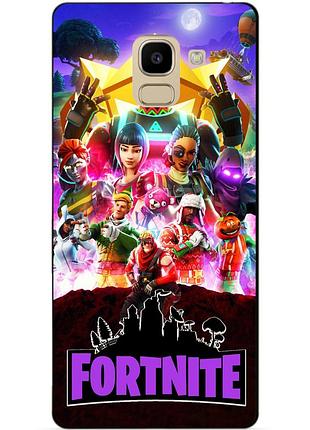 Силиконовый бампер чехол для samsung j6 galaxy j600 с рисунком fortnite