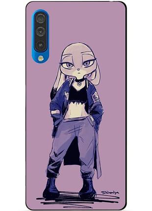 Силіконовий бампер чохол для samsung a50 2019 galaxy a505f з малюнком джуді