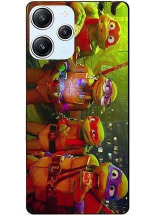 Силиконовый бампер чехол для xiaomi redmi 12 черепашки ниндзя