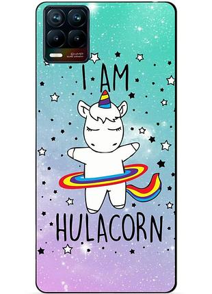 Силіконовий чохол бампер для realme 8 / 8 pro з малюнком єдиноріг