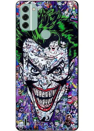Силиконовый чехол бампер для nokia c31 с рисунком джокер joker