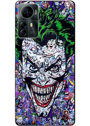 Силиконовый чехол бампер для zte blade a72s с рисунком джокер joker