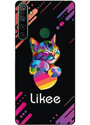 Силиконовый чехол бампер для realme 5i с рисунком likee