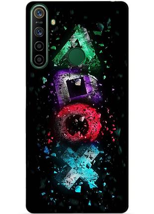 Силіконовий чохол бампер для realme 5i з малюнком sony playstation