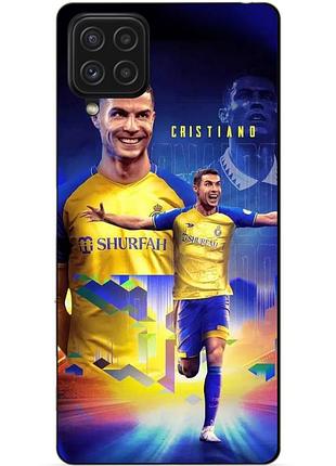 Силіконовий чохол бампер для samsung a22 з малюнком роналдо аль наср ronaldo