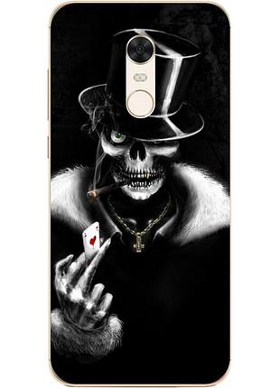 Бампер силіконовий для xiaomi redmi 5 plus з малюнком карта