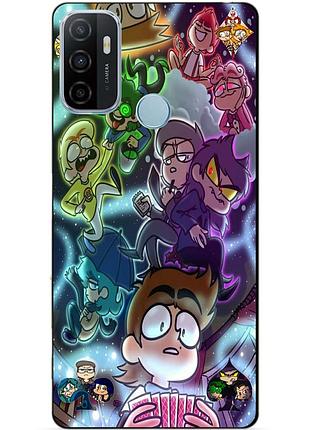 Силиконовый бампер чехол для oppo a53 с картинкой 13 карт