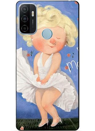 Силіконовий бампер чохол для oppo a53 з малюнком монро гапчинська