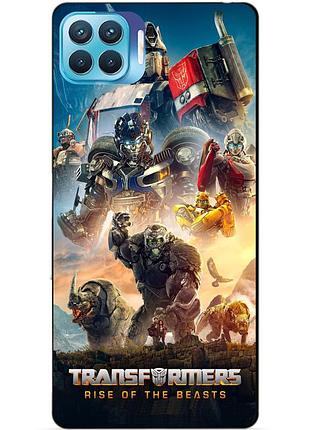 Силіконовий чохол бампер для oppo reno 4 lite з картинкою звіробої трансформери transformers