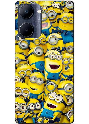 Силиконовый чехол бампер для realme c33 с рисунком миньоны minion