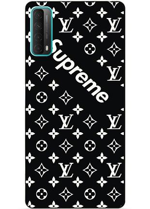 Силіконовий бампер чохол для huawei p smart 2021 з малюнком supreme