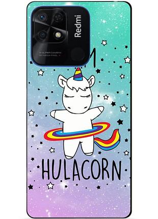 Силиконовий бампер чехол для xiaomi redmi 10c з рисунком hulacorn