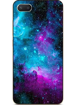 Силиконовый чехол бампер для iphone 8 plus с рисунком галактика