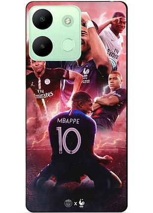 Чехол силиконовый бампер для infinix smart 7 hd с рисунком килиан мбаппе mbappe