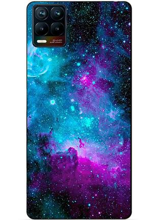 Силиконовый чехол бампер для realme 8 / 8 pro с рисунком галактика