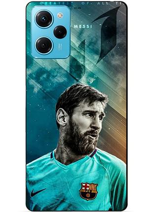 Силіконовий чохол бампер для xiaomi redmi note 12 pro speed edition з малюнком leo messi мессі