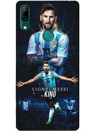 Силиконовый бампер чехол для huawei p smart z с рисунком messi аргентина