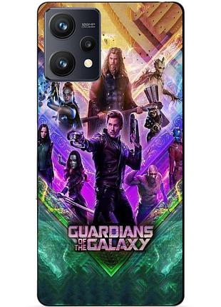 Силиконовый чехол бампер для realme 9 / 9 pro plus стражи галактики