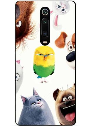 Силіконовий чохол бампер для xiaomi mi 9t/k20/mi 9t pro/k20 pro з малюнком таємна життя домашніх тварин