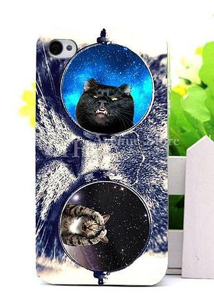 Силиконовый чехол бампер для iphone 4/4s с рисунком 4