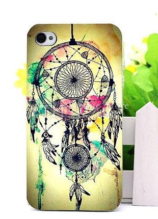 Силиконовый чехол бампер для iphone 4/4s с рисунком 9