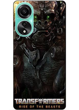 Силіконовий чохол бампер для oppo a78 з малюнком оптимус праймал звероботи трансформери transformers