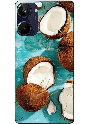 Силіконовий чохол бампер для realme 10 з малюнком кокоси