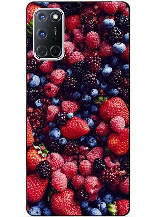 Силіконовий бампер чохол для oppo a72 з малюнком ягоди