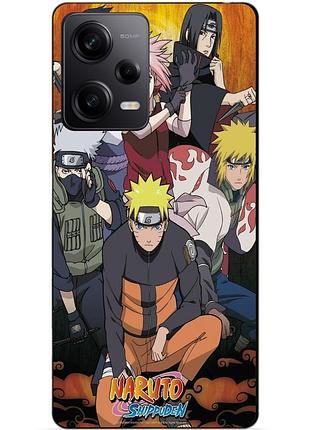 Силиконовый чехол бампер для xiaomi redmi note 12 pro 5g с рисунком naruto наруто аниме