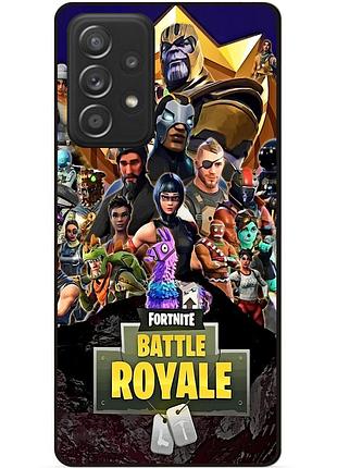 Чехол силиконовый бампер для samsung a32 с рисунком фортнайт fortnite