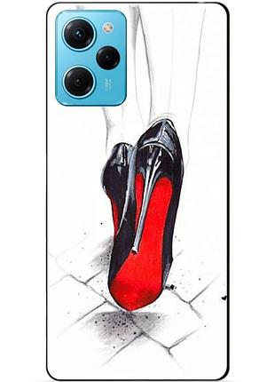 Силіконовий чохол бампер для xiaomi redmi note 12 pro speed edition з малюнком туфлі