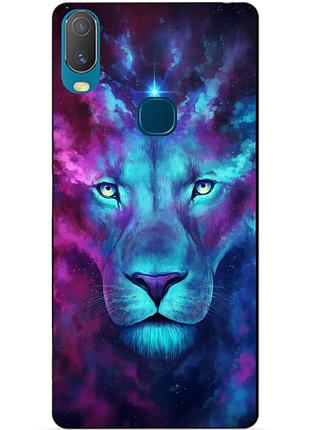 Силіконовий бампер чохол для vivo y11 з малюнком космічний лев