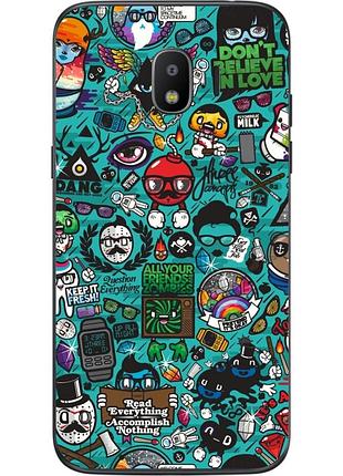 Силіконовий бампер для samsung j4 galaxy j400 з малюнком стікери