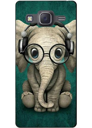 Бампер силіконовий чохол для samsung j5 galaxy j500 з малюнком слоник