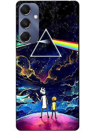 Силіконовий чохол бампер для samsung m34 5g з малюнком рік і морті rick and morty