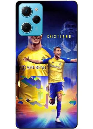 Силіконовий чохол бампер для xiaomi redmi note 12 pro speed edition з малюнком роналдо аль наср ronaldo
