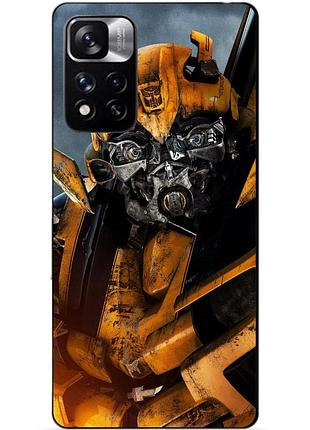 Силіконовий чохол бампер для xiaomi redmi note 11 pro plus 5g з малюнком бамблбі bumblebee трансформери