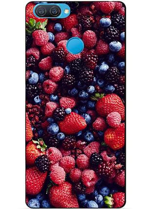 Силиконовый бампер чехол для oppo a12 a5s с рисунком ягоды