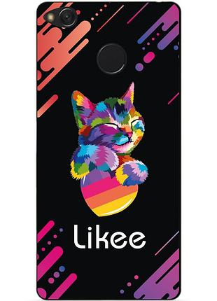 Силіконовий бампер чохол для xiaomi redmi 4x з малюнком likee
